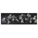 13 Clear Glass Animal & Mythical Creature