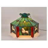 Stained Glass Hexagonal Poodle Motif