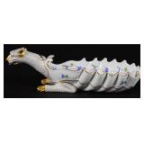 Herend Hand Painted Dragon Shell Dish