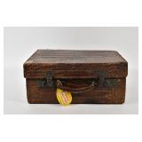 Leather & Hall Alligator Skin Travel Vanity