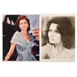 2 Sophia Loren Signed Photos