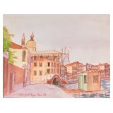 Denis-Paul Noyer, Venice Canal Scene,