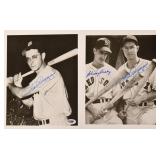 2 Dom DiMaggio & Johnny Pesky Signed
