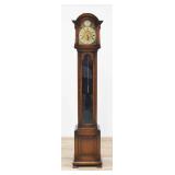 English Oak Grandmother Clock w/ Tempus Fugit
