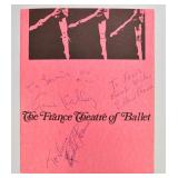 Signed Gene Kelly Program France Theatre