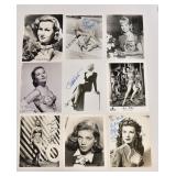 9 Signed Silver Gelatin Photos Hollywood