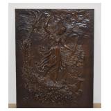 Diana the Huntress Cast Iron Fireplace Panel