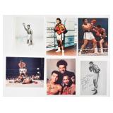 6 Signed Boxing Photos Incl Muhammad Frazier