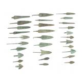 Bronze Age Luristan Type Bronze Arrowheads