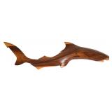 Pitcairn Island Carved Kou Wood Shark