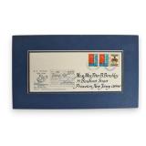Matted DSRV Alvin Dive Log Philatelic