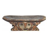 Papua New Guinea Carved Polychrome Headrest