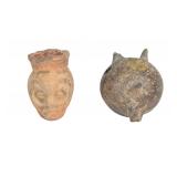 2 Pre-Columbian Ceramic Miniature Vessels