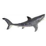 Plastic Great White Signed by Peter Benchley