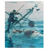 Jaws Still, Chief Brody Climbing the Orca