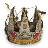 American Folk Art Metal Assemblage Crown