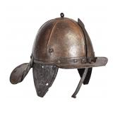 17th Century German Forged Iron Helmet