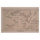 Harrison & Sons Map of Turks Caicos