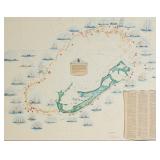 Teddy Tucker Offset Lithograph Bermuda