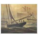 Thomas Hoyne Offset Lithograph Fog Peril