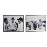 2 Jaws Stills: Benchley, Spielberg & Cast