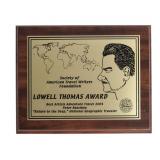 Lowell Thomas Award Plaque Peter Benchley
