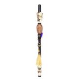 Indigenous Style Carved Wood Blowgun