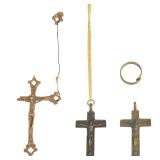 4 Brass Bronze Religious Items