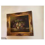 Gold Framed Still Life Fruit Picture