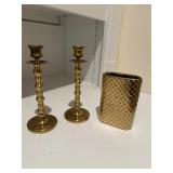 Brass Candle Holders and Decor