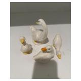 Glass Geese Figures
