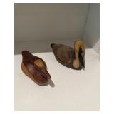 Pair Wooden Duck Decoys