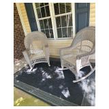 Pair of Wicker Rockers