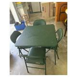 Card Table with 4 Chairs