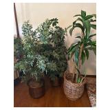 3 Fake Potted Plants