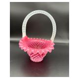 Fenton Cranberry Basket