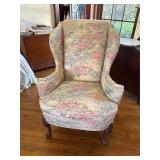 Queen Anne Wing Back Chair