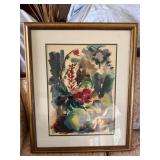 Framed Watercolor Artwork