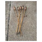 5 Tiki Torches with Fluid and 5 Extra Wicks