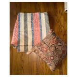 Full Size Indian Style Quilt and Throw Pillow