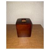 Wooden Tissue Holder and Flowers