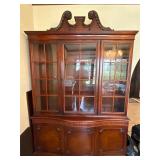 Mahogany Breakfront Hutch