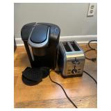 Toaster and Keurig Coffee Pot
