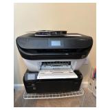 Three HP Printers and 2 Paper Shredders