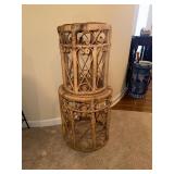 Stackable Wicker Tables