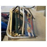 Beach Cart, 2 Chairs and an Umbrella