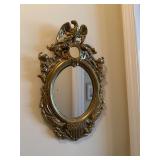 Gold Framed Mirror with Eagle Emblem
