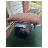 Small Dog Kennel, Dog Bed and Outside Storage with