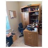 Desk, Desk Chair and All Contents