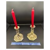 Pr. Silver Tone Candle Holders